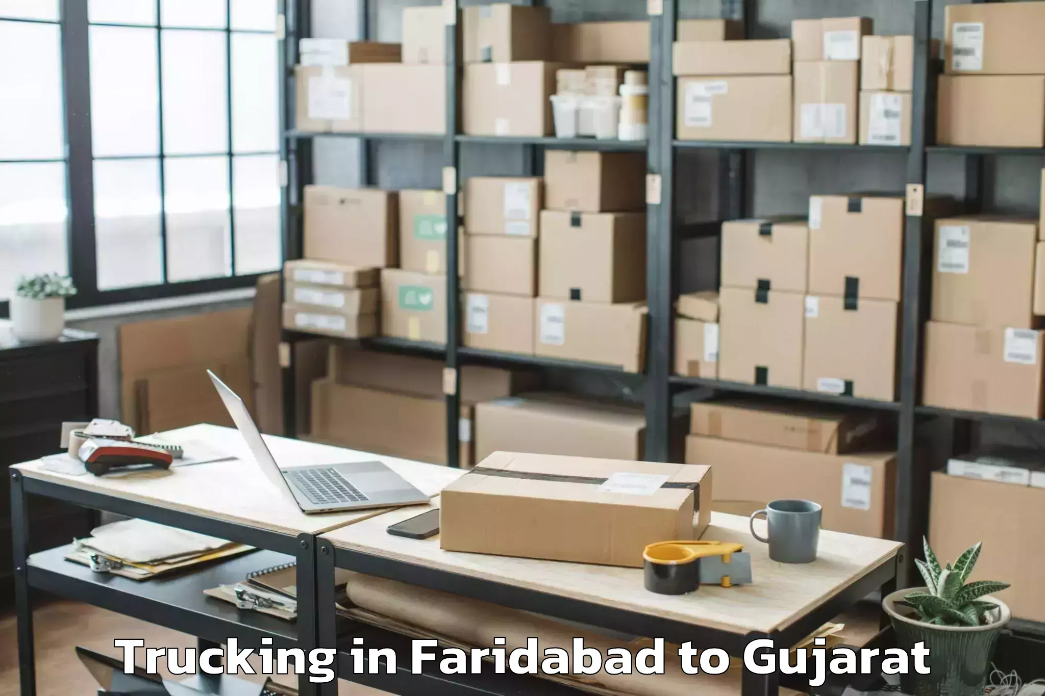 Reliable Faridabad to Olpad Trucking